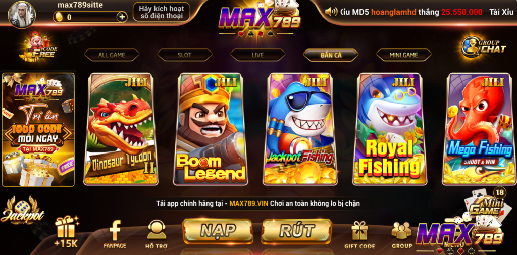 Max789 thực hiện bảo trì để cập nhật thêm các sản phẩm mới 