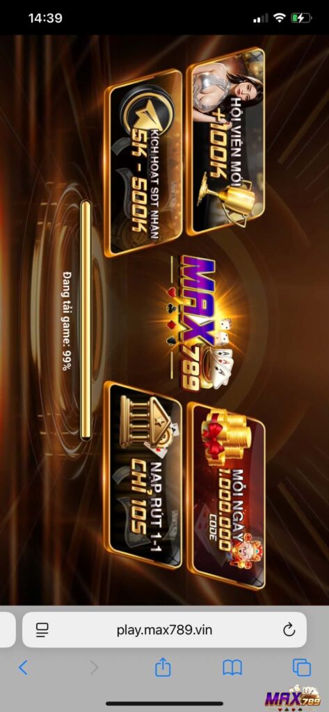Hướng dẫn tải app Max789 cho hệ điều hành iOS 